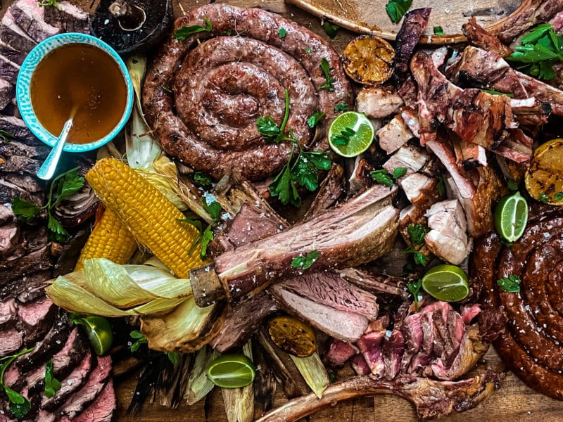 Asado barbecue aregntina Meat platter