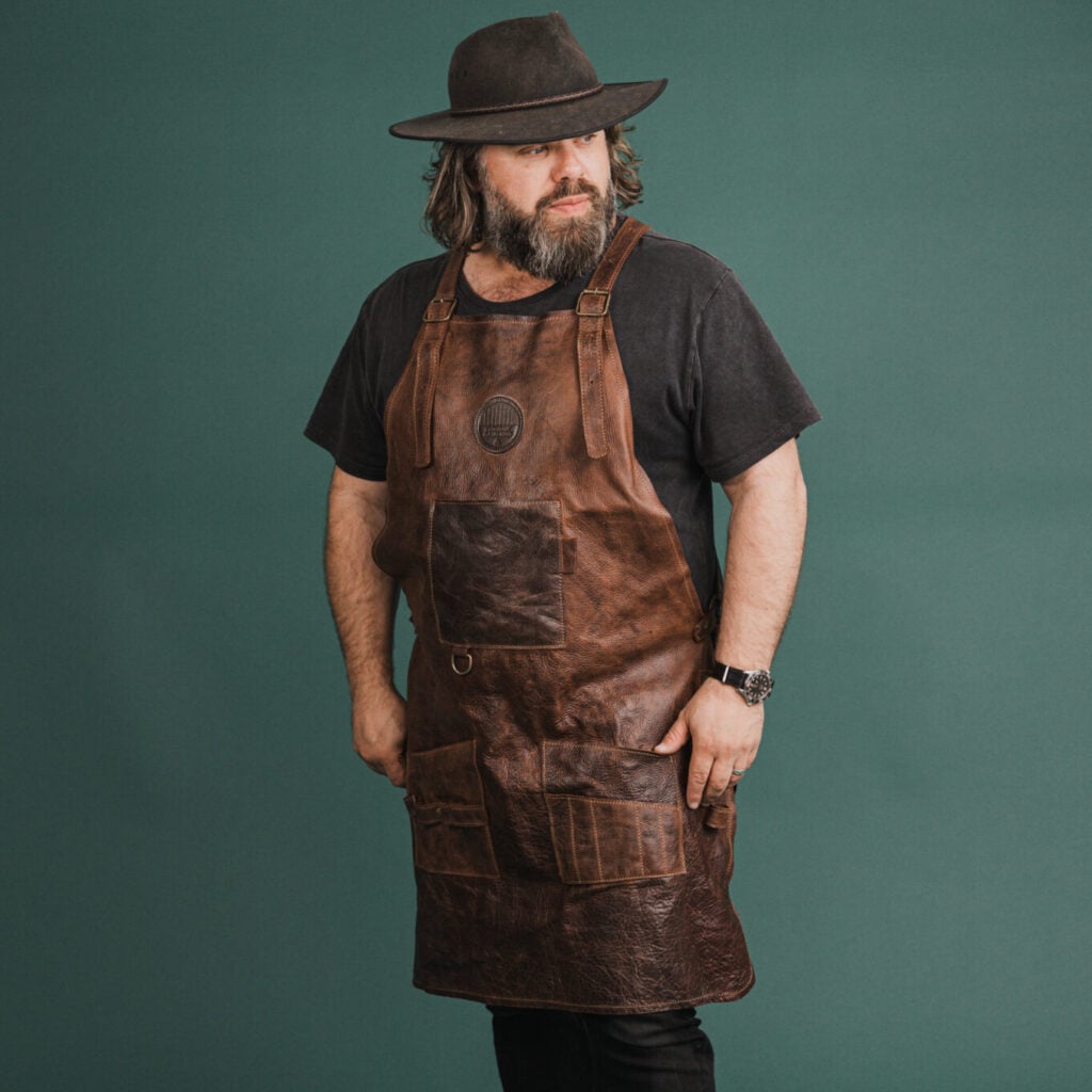 Smokin' Gauchos Brown Handmade Leather Apron Smokin' Gauchos Brown Handmade Leather Apron