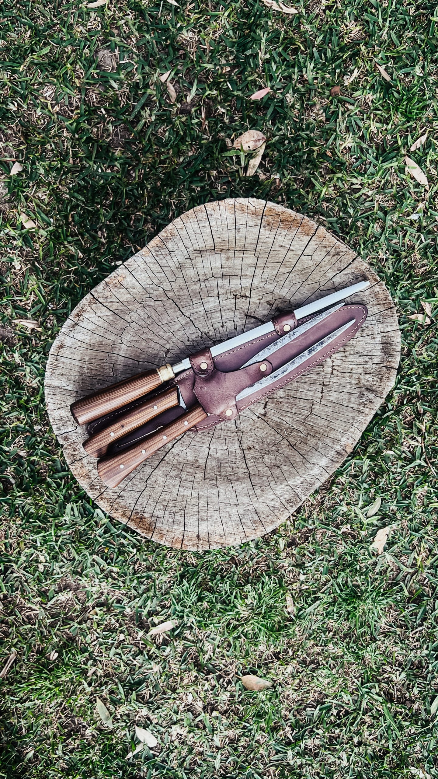 Handmade Carving Knife / Fork / Honing Steel