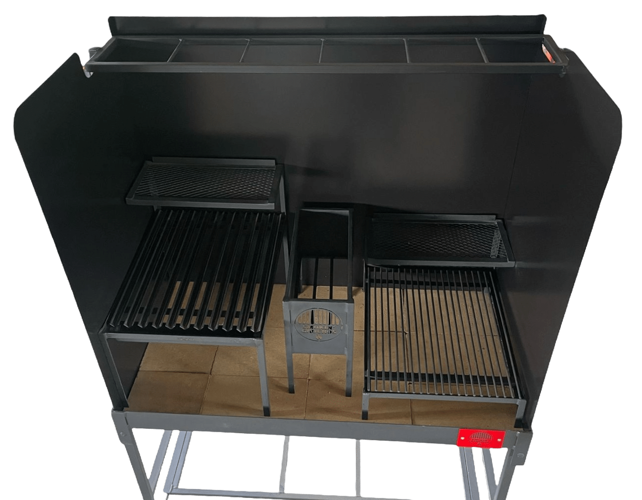 Smokin' Gauchos BRASA Live Fire Table Grill with Windbreak Shroud