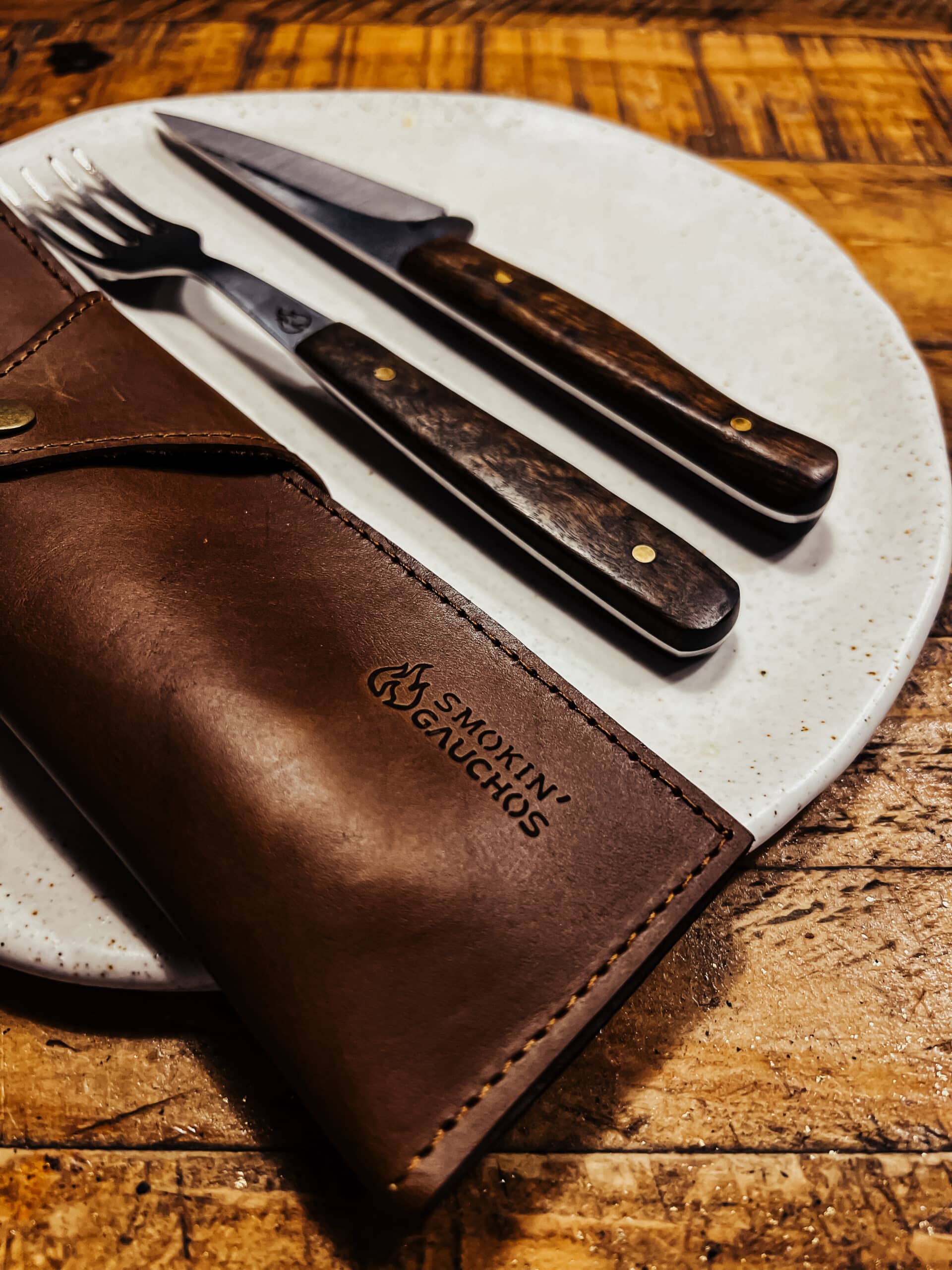 Handmade Fork & Knife Cutlery Set Camping Handmade Fork & Knife Cutlery Set Camping