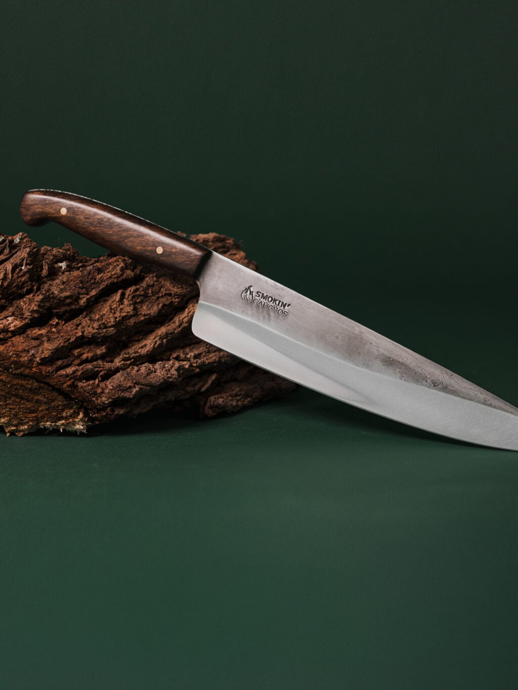 Smokin' Gauchos Handmade Chef Knife & Leather Sheath (9.5in)
