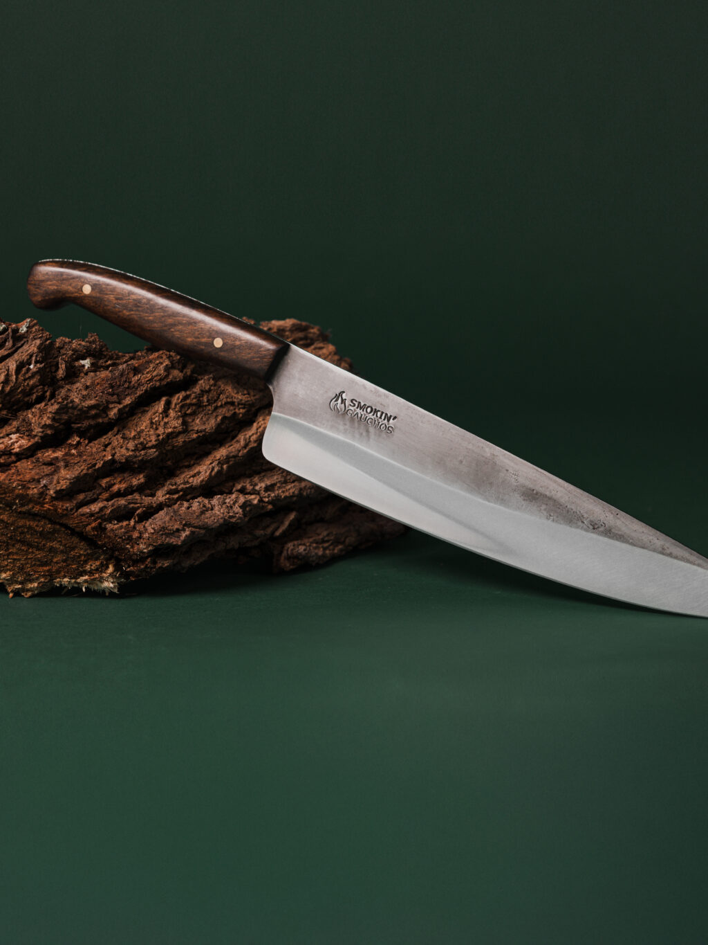 Smokin' Gauchos Handmade Chef Knife & Leather Sheath (9.5in)