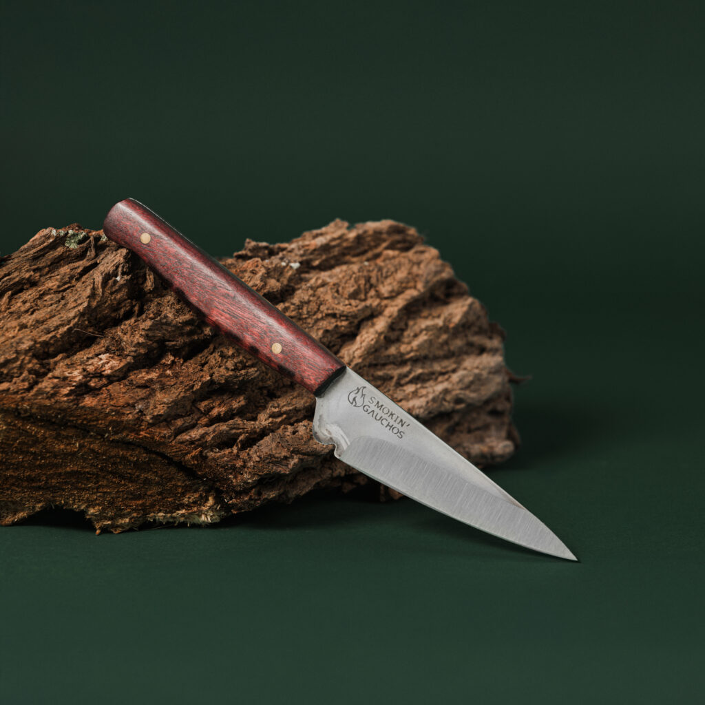 smokin gauchos petty knife paring handmade leather sheath small