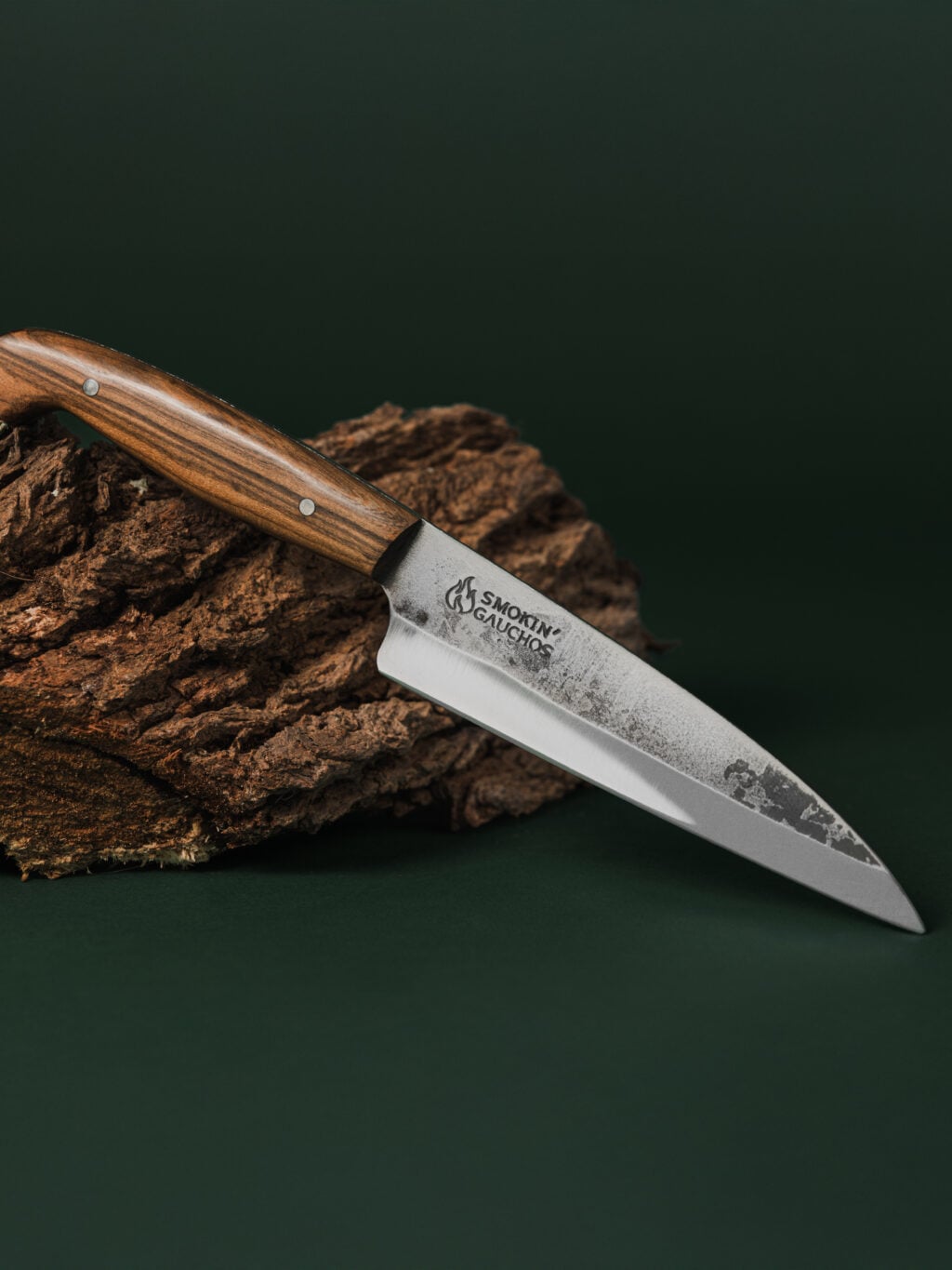 Smokin' Gauchos Petty Knife Utility Handmade & Leather Sheath (Large)
