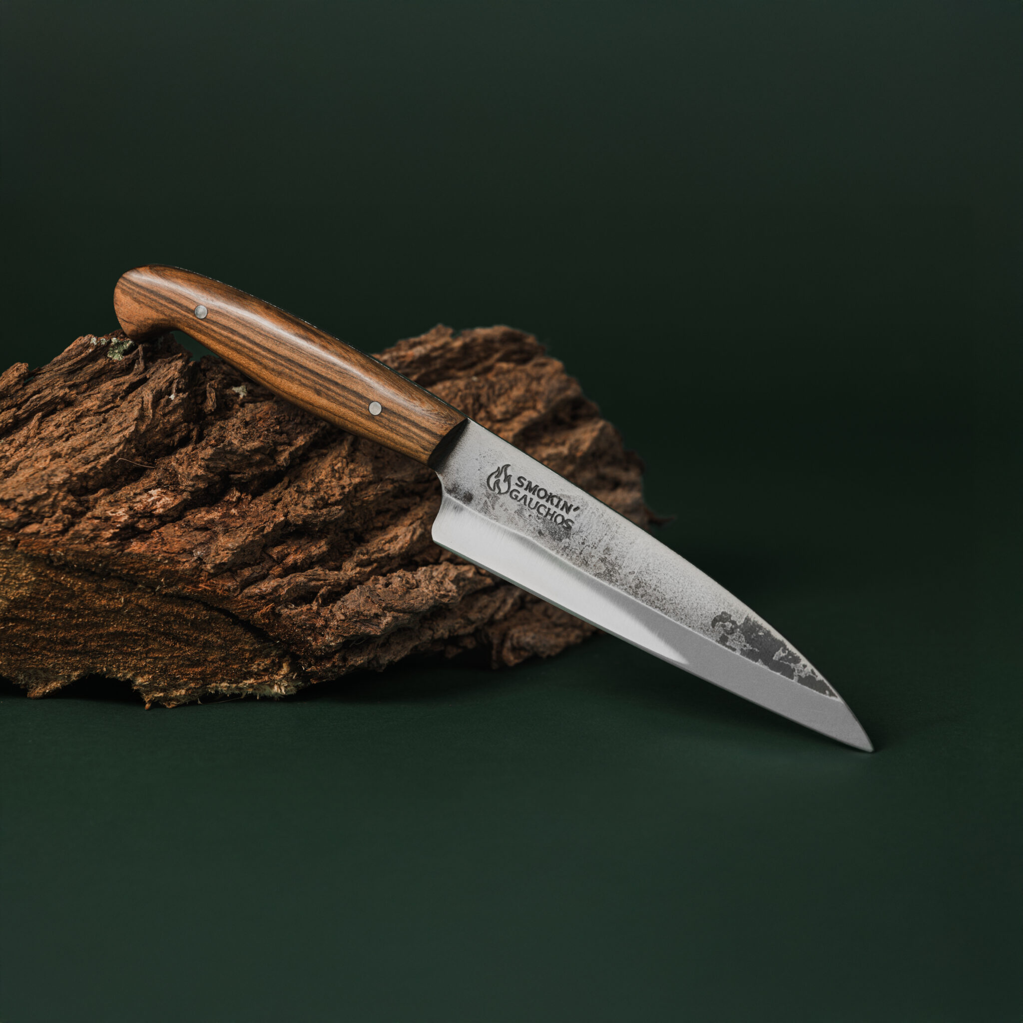 Smokin' Gauchos Petty Knife Utility Handmade & Leather Sheath (Large)