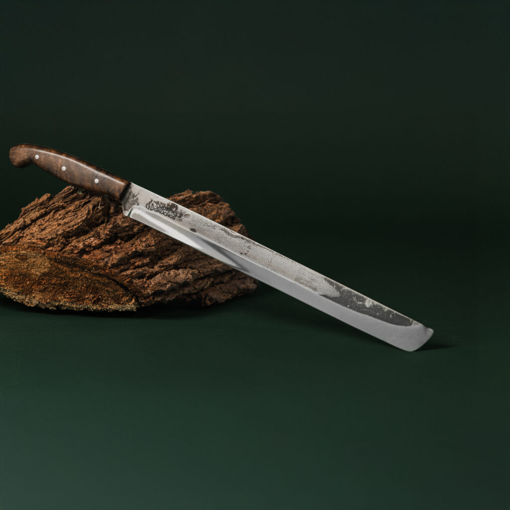 smokin gauchos yanagiba knife slicing sashimi handmade leather sheath 1