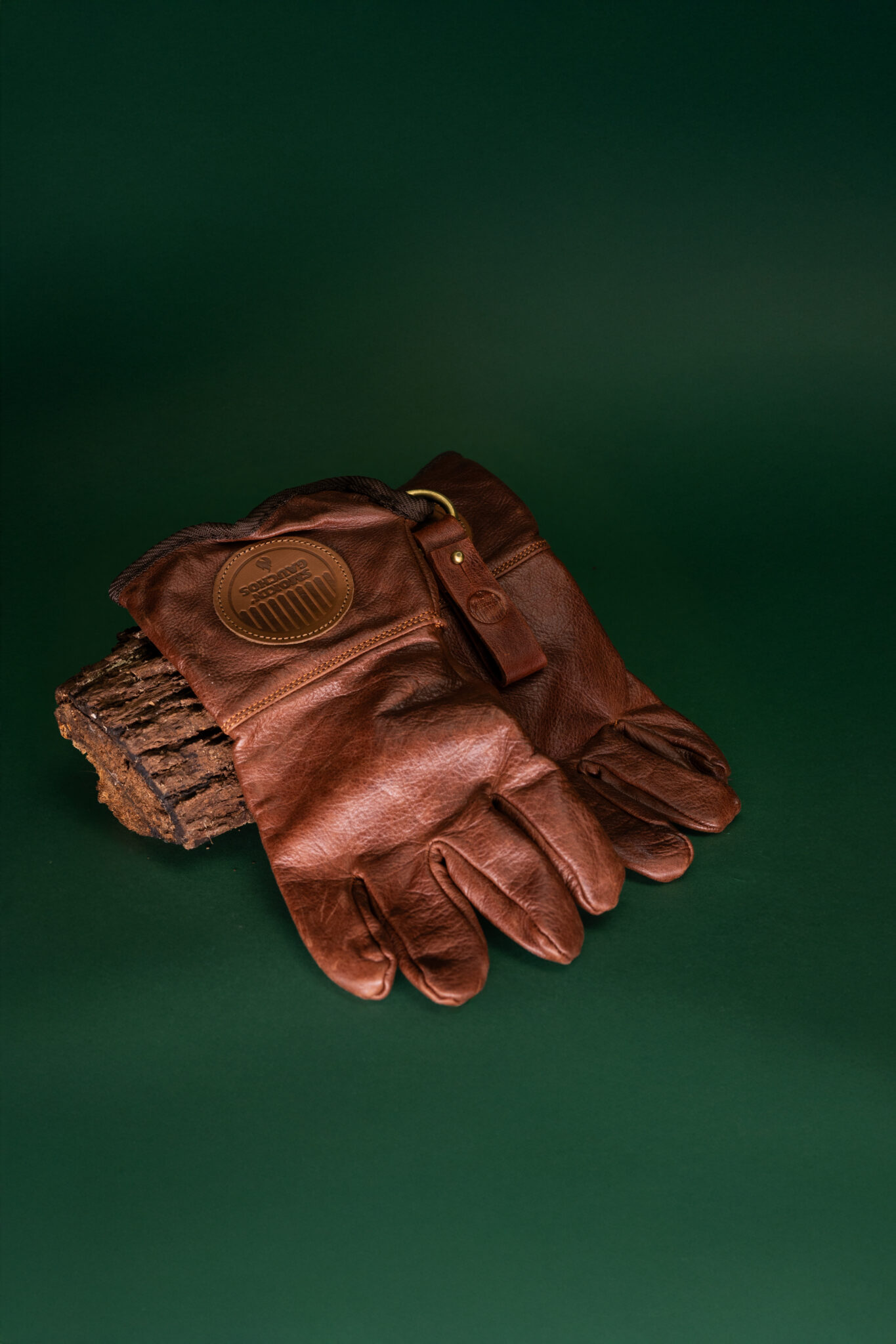 Handmade Leather Fire Gloves w/ Belt Clip Smokin' Gauchos