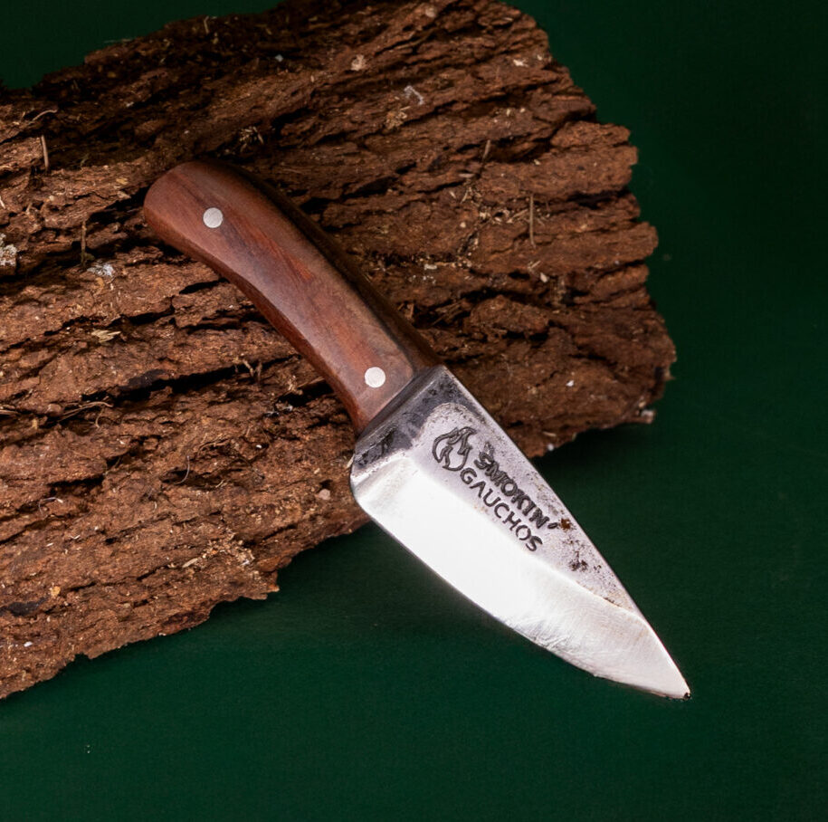 Handmade Skinning Hunting Knife & Leather Sheath