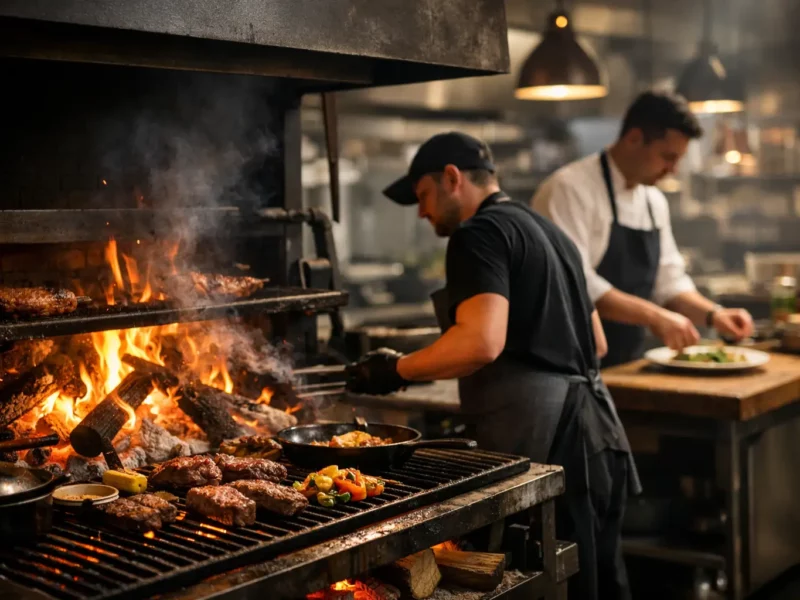 A Restaurant Live Fire Kitchen Example That Works