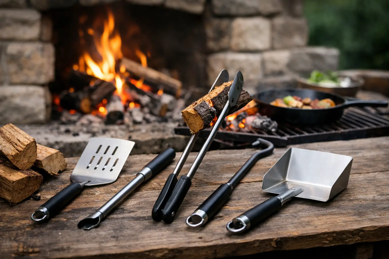Chef Grade Fire Tools Built for Real Woodfire
