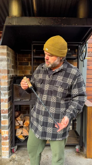 🔥🪝JUST DROPPED🪝🔥

Any excuse to create something new, we’ll take it! 

When you love cooking with fire this much, you’re always looking for ways to improve the experience, whilst also keeping things simple and functional.

Our Smokin’ Gauchos Meat Flipper/Stoker does just that! One tool that you can use to flip large cuts on the grill, or to stoke or move your wood around for fire-pit management. 

A simple tool, beautifully made from steel, hand forged and twisted, with a rugged walnut hardwood handle.