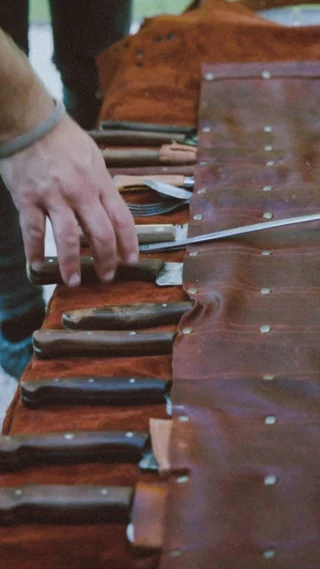 🐂🔥BOVINE LEATHER🔥🐂

We often get asked about our handmade leather goods, and also get a LOT of feedback on them, here’s what they say:

“It’s so soft and supple”
“They are made so beautifully” 
“Aprons are tough but easy to wear all day” 
“I love how I can wrap all my knives and utensils up” 
“The leather is the perfect thickness”
“Can’t believe i can hold burning wood” 
“So comfortable” 

Hearing every one of these comments makes our day; you see we aren’t just finding something off the shelf slapping a logo on it and calling it our own.

We spent months and even years in some instances, designing, testing materials, trying different designs, tweaking the way we do things and constantly trying to improve what we create, all with a view of creating the ultimate handmade leather goods for fire cooks and chefs alike.